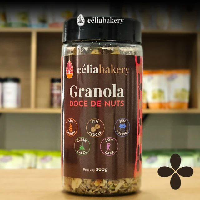 Granola Doce de Nuts da Célia Bakery, imagem oficial da marca